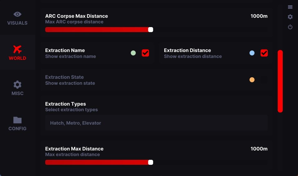 arc raiders esp hack menu