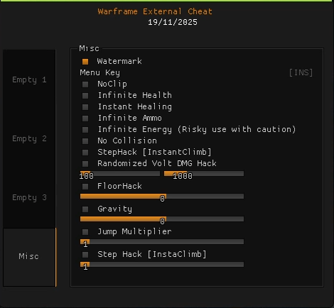 WARFRAME-CHEATS-MISC-MENU