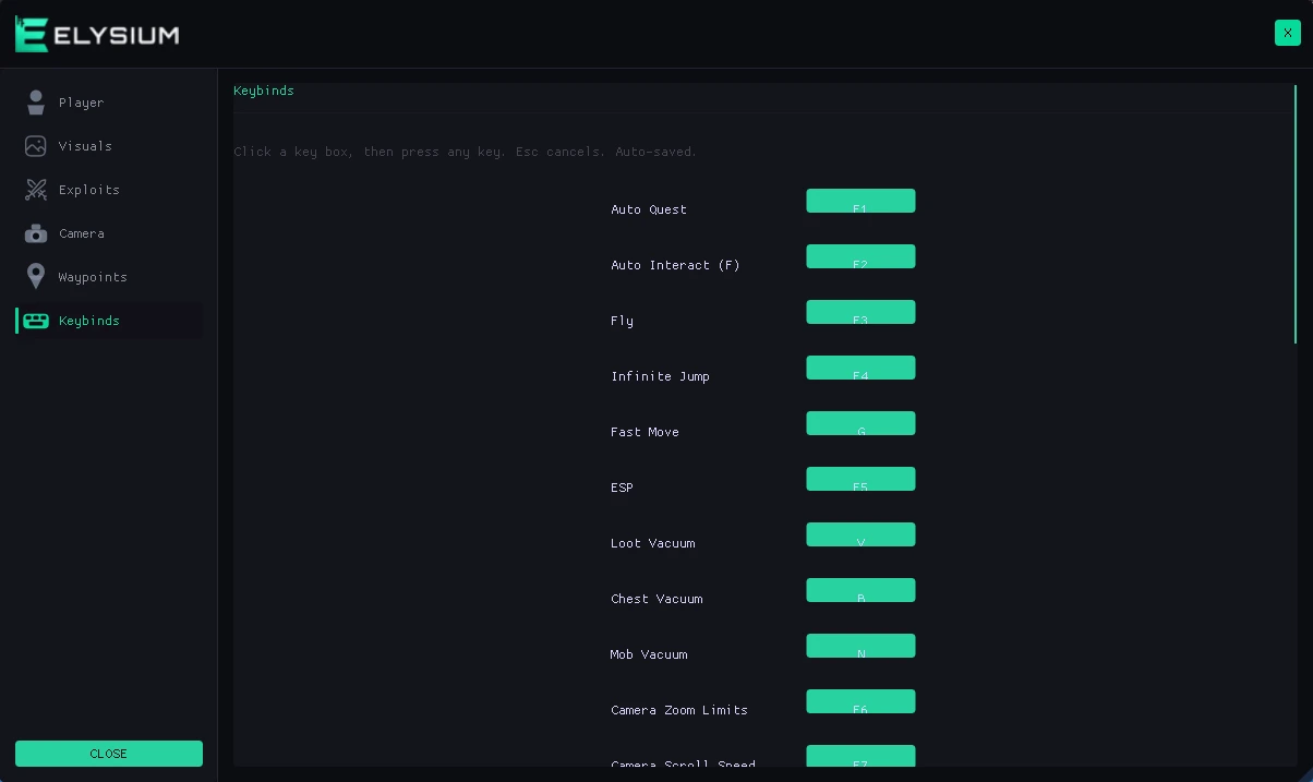 ragnarok-keybinds-cheat-menu