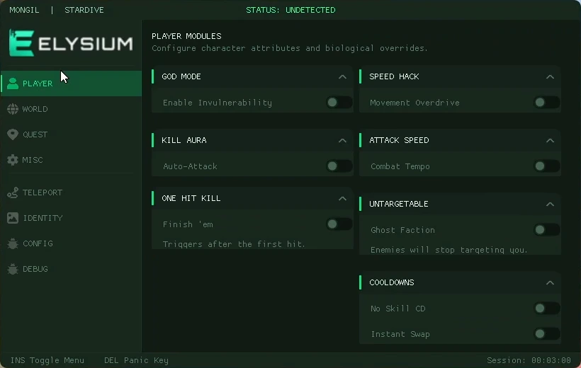 stardive-menu-cheat-player
