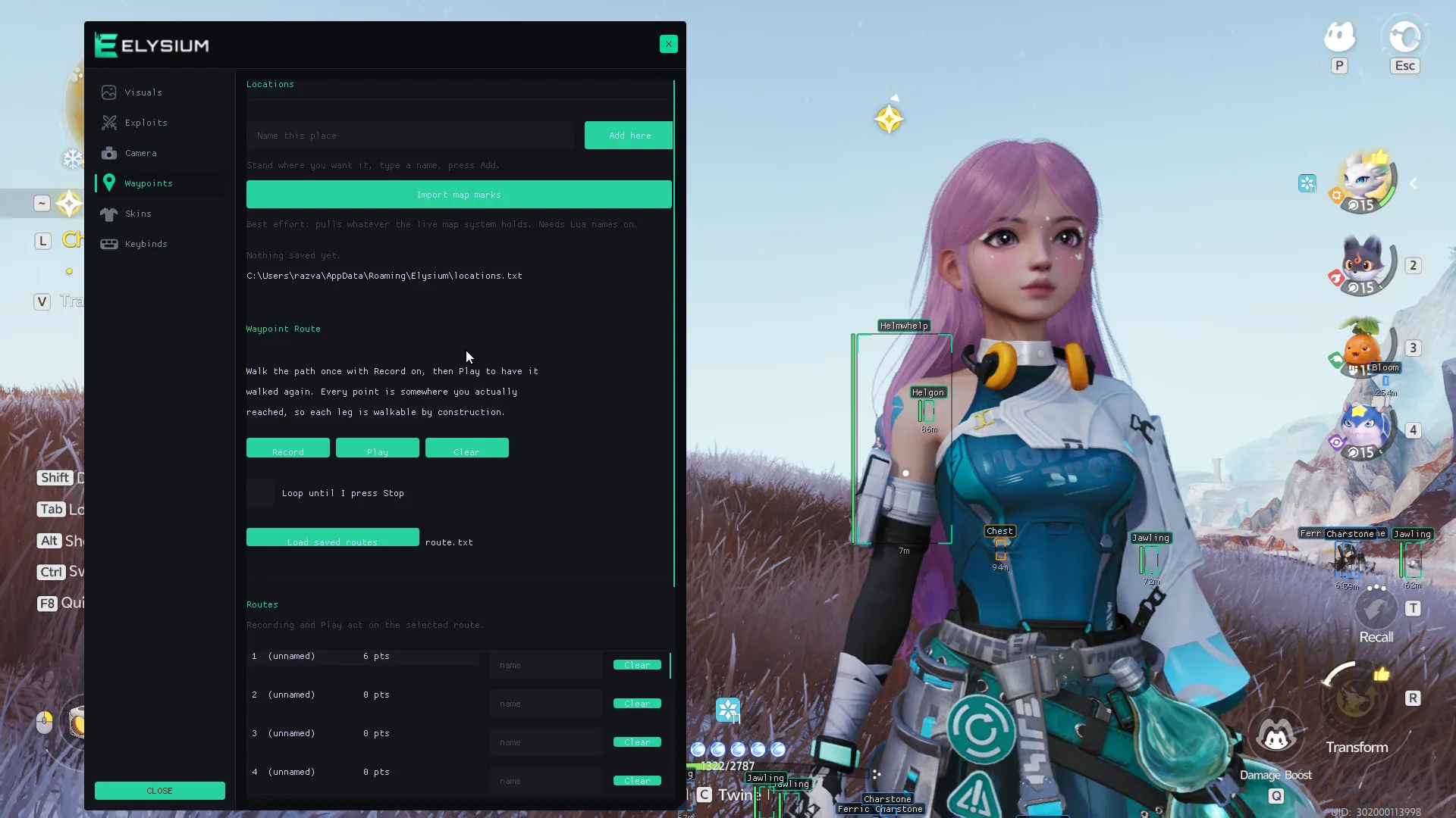 aniimo-waypoints-cheat-system